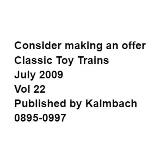 Classic Toy Trains July 2009 Layouts For Any Space Spare Room Basement Office - Picture 2 of 4